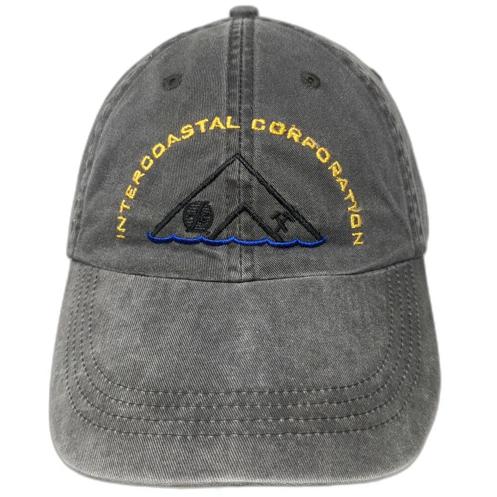 Anvil Baseball Cap Gray One Size Intercoastal Corporation Slideback Logo Hat